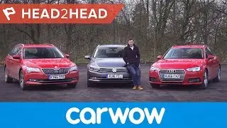 Audi A4 Avant vs Volkswagen Passat Estate vs Skoda Superb Estate | Head2Head