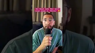 How Kanye made the vocal sound on 'Wolves' 😮