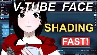 Blender V-Tuber FACE Shading (In 60 Seconds!!)