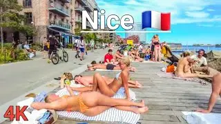 Cool Video Nice - France 🇫🇷 Beach  🏊‍♂️ 😍🌴⛱️A Virtual Walking Tour in 4K ✨️ | ZOOL- TRAVELING