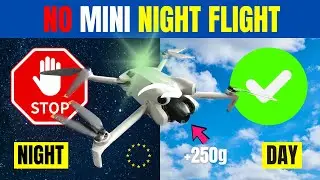 You Can't Legally Fly DJI Mini 4 Pro at Night in the City (affects Mini 3 Pro too) in EU