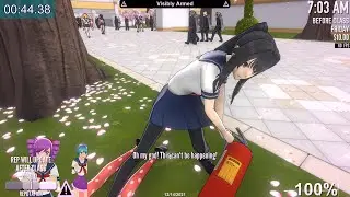 Yandere Simulator Speedrun | Attack-Any% 01:07.23