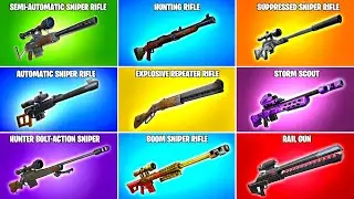 Evolution of All Fortnite Sniper Rifles (Chapter 1 Season 1 - Chapter 4 Season 3)