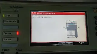 Ricoh Aficio MP 7001 B2 guide board is not set correctly