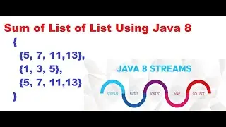 Sum of List of List element using Java8 stream