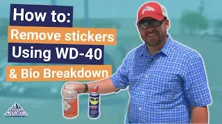 How to Remove a Sticker from a Car Window using WD-40 and Bio Breakdown