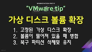 VMware 가상디스크 파티션 확장및 병합하기