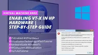 HOW TO ENABLE VT-X IN HP HARDWARE | POWER OF VIRTUALIZATION | 