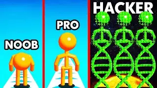 NOOB vs PRO vs HACKER In TALL MAN RUN