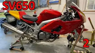 SV650 Track bike - Rebuild Part 2