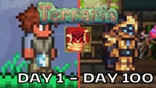 The ultimate showdown: I Spent 100 Days In Terreria Infernum Mode!!