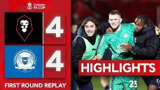 Salford City 4-4 (4-5 Pens) Peterborough United | First Round Replay | Emirates FA Cup 2023-24