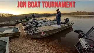 Spring Jon Boat Fishing Tournament with a FIRE Spinnerbait Bite!