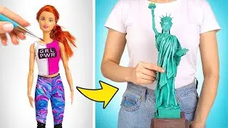 Genius Doll Transformation Ideas: Cruella, Little Mermaid, Statue of Liberty