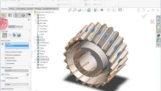 Creating a Worm Gear in SOLIDWORKS 2017