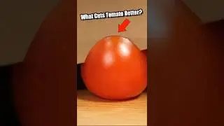 Cutting A Tomato Under A Microscope