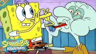 Squidward Goes To Clarinet Lessons 🎼 | "Mandatory Music" Full Scene | SpongeBob