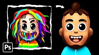 How To 3D Model Yourself In Photoshop ( like 6ix9ine )