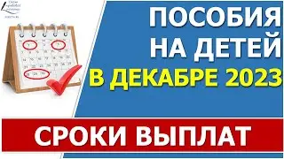 Сроки перечисления ВСЕХ федеральных ежемесячных пособий в ДЕКАБРЕ 2023 года от Соцфонда