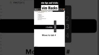 Tabs in vim | vim hacks | vim tips and tricks