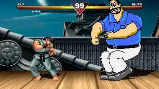 RYU VS BLUTO 💥 HIGH LEVEL EPIC FIGHT!