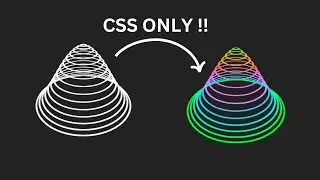 Complete CSS 3D Cone Animation | CSS Loader Using HTML and CSS