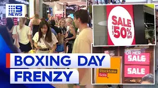 Australia on track for the biggest Boxing Day sales on record | 9 News Australia