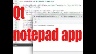 Qt tutorial notepad app - July 2022 - 48eb799f