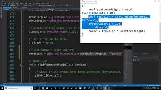 OpenGL   Fragment Shader Lighting   Uniform Float Variable   Ambient Lighting   Visual Studio 2017