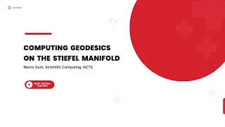 Marco Sutti || Computing geodesics on the Stiefel manifold || 2022/10/27 ||