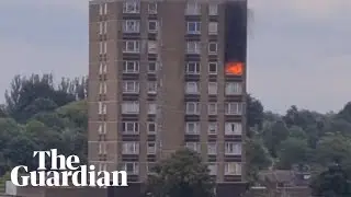 Fire breaks out at tower block in south-east London