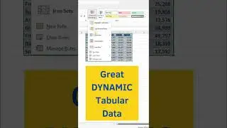 #28 - Great Dynamic Tabular Data