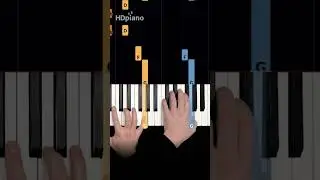 Iconic piano part to IMPRESS everyone! #pianotutorial #shorts