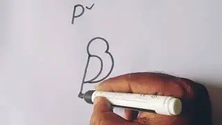 How to draw a sparrow drawing / Easy sparrow drawing from latter P /sparrow drawing easy way