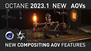 Octane 2023.1 New Compositing AOVs Features