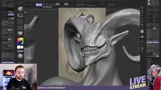 Creature Sculpting for 3D Printing in ZBrush | Live Stream Part 2