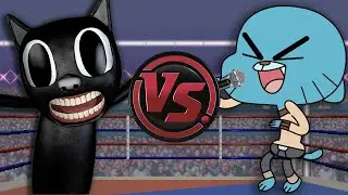 CARTOON CAT vs GUMBALL WATTERSON RAP! (Gumball vs Cartoon Cat Animation) | CARTOON RAP ATTACK