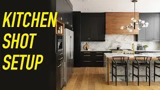 Interior Design Photography - Kitchen Shot Setup