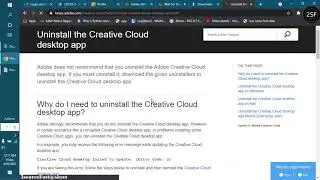 uninstall Adobe creative cloud