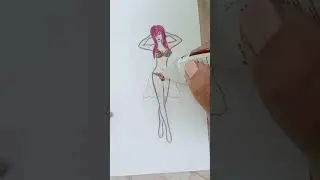DIY, Купальник и золотистая юбка, рисование блестками, глиттер  