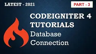 database connection in codeigniter 4 | Codeigniter 4 Tutorials Part 3