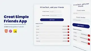 Simple Friends App | DOM Manipulation - Project Source Code