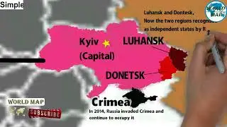 Ukraine War Map 2023 / Simple Guide to Ukraine Crisis in Map / Russian Invasion on Ukraine Land