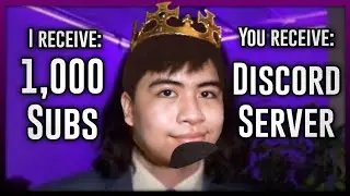 I'm opening a Discord server for 1,000 subscribers