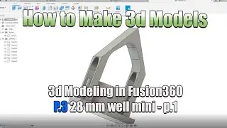 How to Make 3d models in fusion 360 free - the basics - table top mini