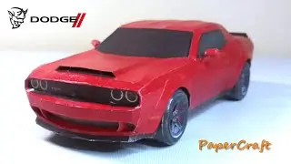 Dodge Challenger Demon Papercraft