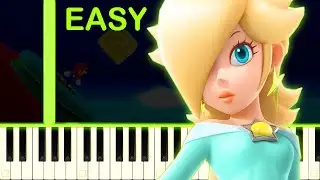 ROSALINA SONG | SUPER MARIO GALAXY - EASY Piano Tutorial