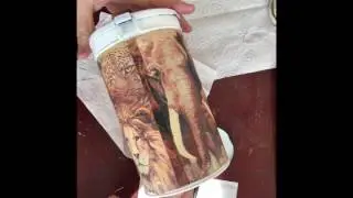 82. Декупаж банки из под чая