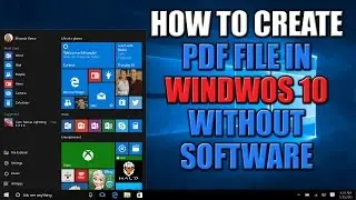 How to Create a PDF File in Windows 10