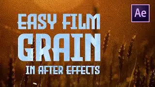 Easy Film Grain in After Effects